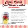 Imagem de Kit 50 Copos Para Bolos Com Tampa Bolha + Colher - 150ml
