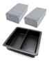 Imagem de Kit 50 Formas Molde 20x10x6 Retangular p Paver Calçada Piso