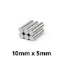 Imagem de Kit 50 Peças Imã Neodímio Disco Magnético N35 10 x 5 mm Super Forte Potente Redondo