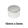 Imagem de Kit 50 Peças Imã Neodímio Disco Magnético N35 10 x 5 mm Super Forte Potente Redondo