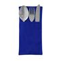 Imagem de Kit 50 Peças Porta Descanso Talheres Tecido Oxford Liso Azul Royal para Mesa Festa Buffet
