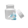 Imagem de Kit 50 Potes Para Capsulas Branco Com Tampa Lacre 90ml