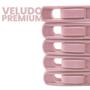 Imagem de Kit 50 Presilhas de Veludo Para Cabides Prendedor Cor Rosa