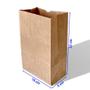 Imagem de Kit 50 Sacos de Papel Kraft 18x22x9 - Perfeitos para Delivery de Lanches e Diversos Produtos