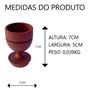 Imagem de Kit 50 taça de cachaça 7CM em madeira maciça artesanal pinga