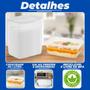 Imagem de Kit 50 unid. Pote Plástico Retangular Descartável 1000 ML Com Tampa Bpa Free