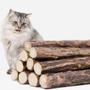 Imagem de Kit 50 Unidades Matatabi Varas De Catnip Limpa Dentes Palitos Varinhas para gatos anti stress 