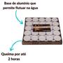 Imagem de Kit 50 Velas Pequenas Decorativas Branca Redonda Rechaud