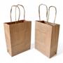 Imagem de Kit 500 Sacolas Pequenas de Papel Kraft 15x23x8 - Resistentes para Delivery e Produtos Compactos