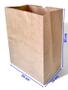 Imagem de Kit 500 Sacos Kraft 24x30x14 - Ideal para Delivery de Lanches e Refeições