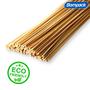 Imagem de Kit 500un Varetas de Bambu 40cm 4mm Palito Algodão Doce Sustentável Bompack (5x100pct)