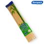 Imagem de Kit 500un Varetas de Bambu 40cm 4mm Palito Algodão Doce Sustentável Bompack (5x100pct)