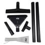 Imagem de Kit 5un Bocal Branco e 2un Extensor Plástico Compatível com Aspirador WAP Hydro A25