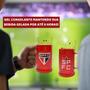 Imagem de Kit 5Un Caneca Copo Vermelho Gel 300ml Isolante Térmico Chopp Cerveja Escudo São Paulo Oficial