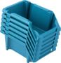 Imagem de Kit 5x Caixa Gaveteiro Plástica Empilhável Nr. 7 Azul PRESTO