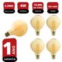 Imagem de Kit 5x Lâmpadas Led Filamento Retro G95 4w Bivolt E27 2200k