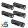 Imagem de Kit 5x Toner Compatível Cb435a 35a  P1005 P1006 I 1.8K