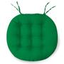 Imagem de Kit 6 Almofadas Futton Assento De Cadeira Confortável Macio Futton C/ Fitas De Amarrar 40x40CM Redondas