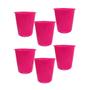 Imagem de Kit 6 Baldes De Pipoca Rosa 1L - Polipropileno