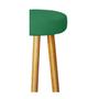 Imagem de Kit 6 Banquetas Decorativas 78cm com Pés Pálito Italian Verde - Mafer
