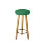 Imagem de Kit 6 Banquetas Decorativas 78cm com Pés Pálito Italian Verde - Mafer