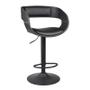 Imagem de Kit 6 Banquetas Londrina Preta Hard PVC Base Disco