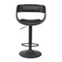 Imagem de Kit 6 Banquetas Londrina Preta Hard PVC Base Disco