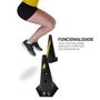 Imagem de Kit 6 Barreiras de Salto com Cone 50cm Muvin  Ajustável  Desmontável  Treinamento Funcional  Agilidade 