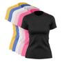 Imagem de Kit 6 Blusas Feminina Dry Academia Camiseta Camisa Esporte