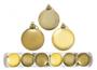 Imagem de Kit 6 Bolas De Natal Mista 8cm Dourada Decoração Árvore
