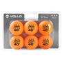Imagem de Kit 6 Bolas de Tênis de Mesa Vollo Laranja 3 Estrelas Com 6 Unidades - Ref VT612-3