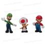 Imagem de Kit 6 Bonecos Mario Bros Action Figure Miniatura Coleção