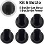 Imagem de Kit 6 Botão Manipulo Do Fogão Brastemp Clean