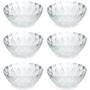Imagem de Kit 6 Bowls de Vidro Tigelas 350ml Potes para Sobremesa King Lyor Transparente