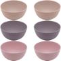 Imagem de Kit 6 Bowls Tigela de Bambu Lyor Sortidos 400ml Lines 13x7cm Cereais Caldos