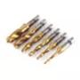 Imagem de Kit 6 Brocas Macho Rosca Parafuso Furar Ferro Metal M3 A M10