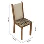 Imagem de Kit 6 Cadeiras 4291 Madesa - Rustic/Crema/Bege Marrom
