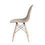 Imagem de Kit 6 Cadeiras Charles Eames Eiffel Nude Base Madeira