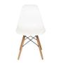 Imagem de Kit 6 Cadeiras Charles Eames Eiffel Wood Design - Branca