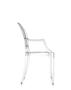 Imagem de Kit 6 Cadeiras de Jantar Design Ghost Acrílica Transparente com Braço