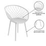 Imagem de Kit 6 Cadeiras De Jantar Eames Clarice Premium Branca