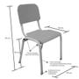 Imagem de Kit 6 Cadeiras De Plástico Infantil Polipropileno LG flex Reforçada Empilhável Cores Variadas