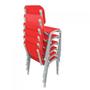 Imagem de Kit 6 cadeiras escolar infantil lg flex empilhavel t2