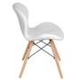Imagem de Kit 6 cadeiras estofadas Charles Eames Eiffel Slim Wood confort