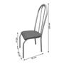 Imagem de Kit 6 Cadeiras para Cozinha Requinte Branco/Bege - Wj Design