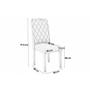 Imagem de Kit 6 Cadeiras Sala Jantar 2CAD152EA 6 Un Eucalipto/Suede Preto A038 - Kappesberg