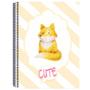 Imagem de Kit 6 Caderno Cute 80 Folhas Arame Capa Dura Reforçado