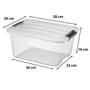 Kit 6 Caixas Organizadoras Monte Líbano 15 L Transparente Imagem de Kit 6 Caixas Organizadoras Monte Líbano 15 L Transparente