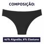 Imagem de Kit 6 Calcinha Algodão Tanga Varias Cores Feminina