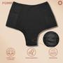 Imagem de Kit 6 Calcinha Modeladora Elástico Anti Culote Preto e Bege